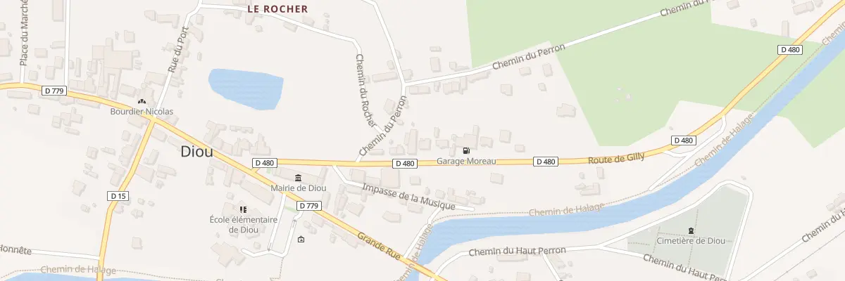 Plan du 19 Rte de Gilly à Diou