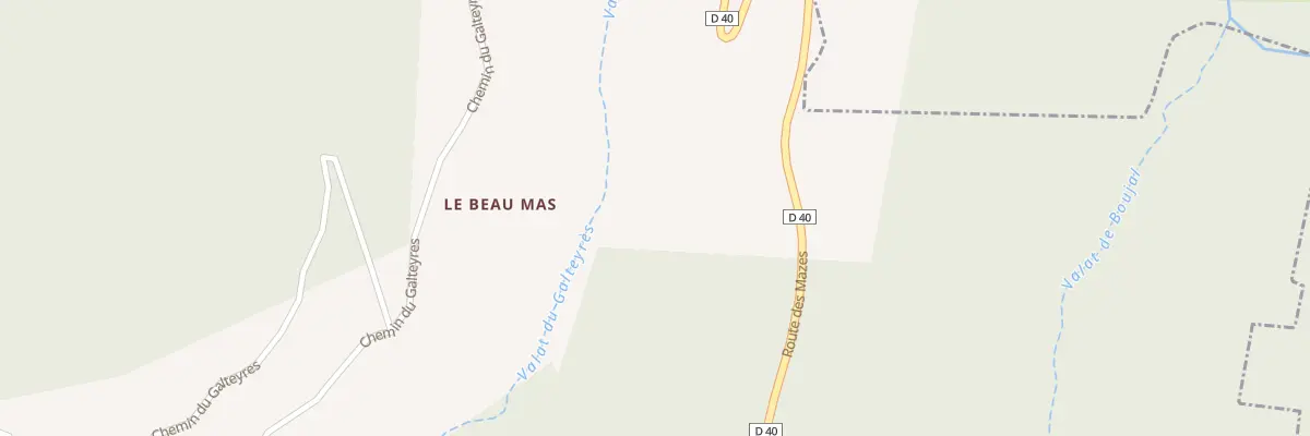 Plan du 5157 Les Mazes à Sainte-Croix-Vallée-Française