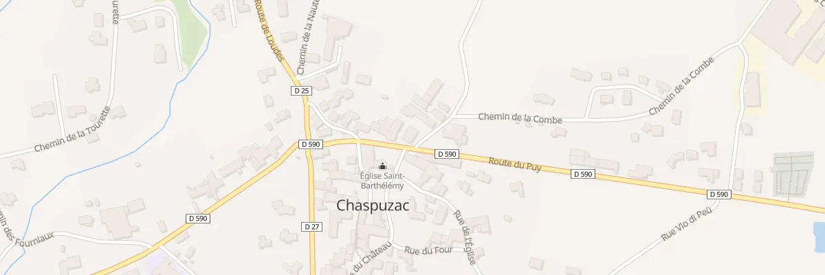 Plan du 13 Rte du Puy à Chaspuzac