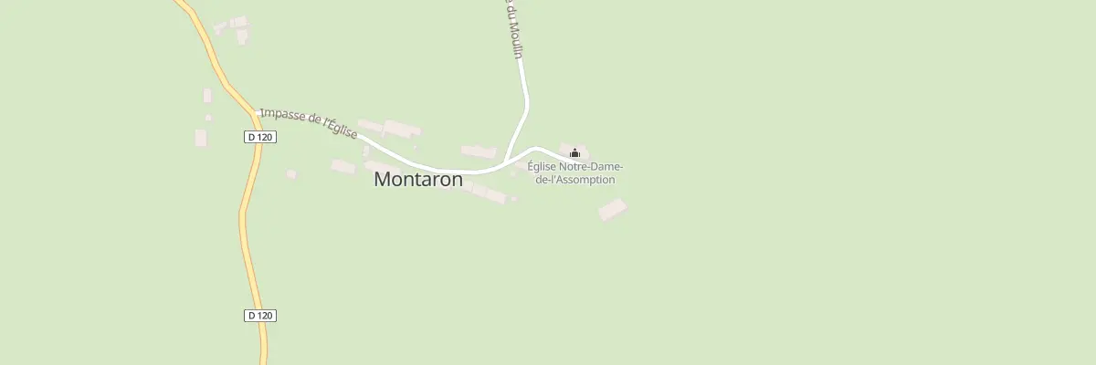 Plan du 14 Imp de l’Église à Montaron