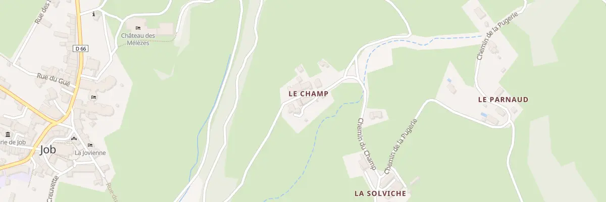 Plan du 5619 Le Champ à Job
