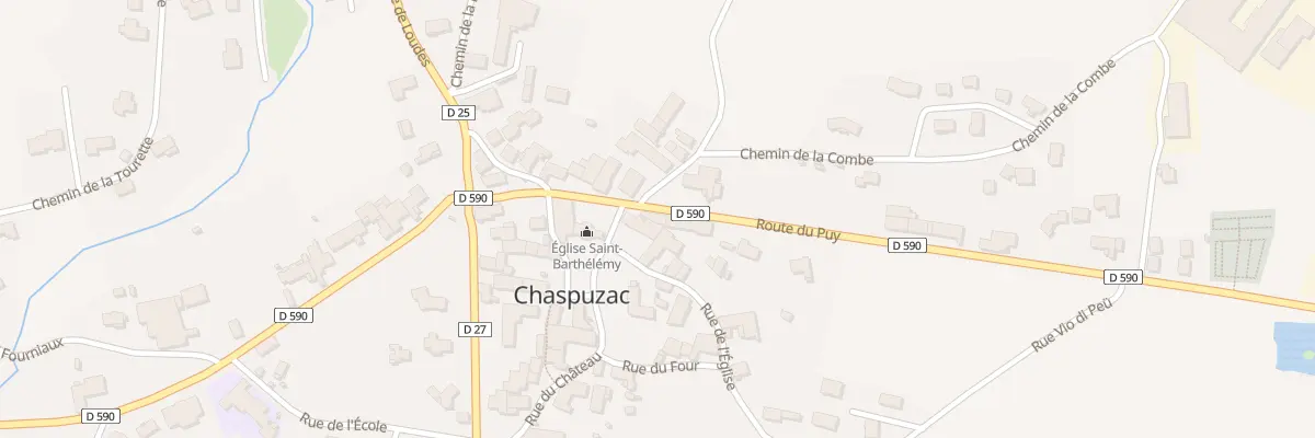 Plan du 4 Rte du Puy à Chaspuzac