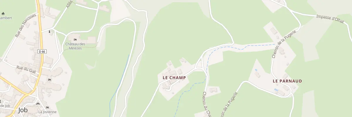 Plan du 5444 Le Champ à Job
