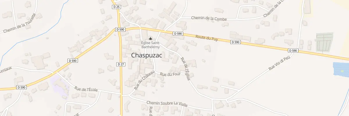 Plan du 4 Rue de l’Eglise à Chaspuzac