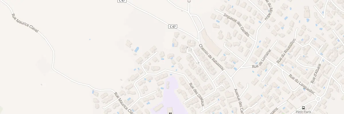 Plan du 22 Rue des Oiseaux à Frontignan