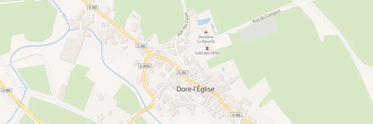 Plan du 2 Pl des Bughes à Dore-l’Église