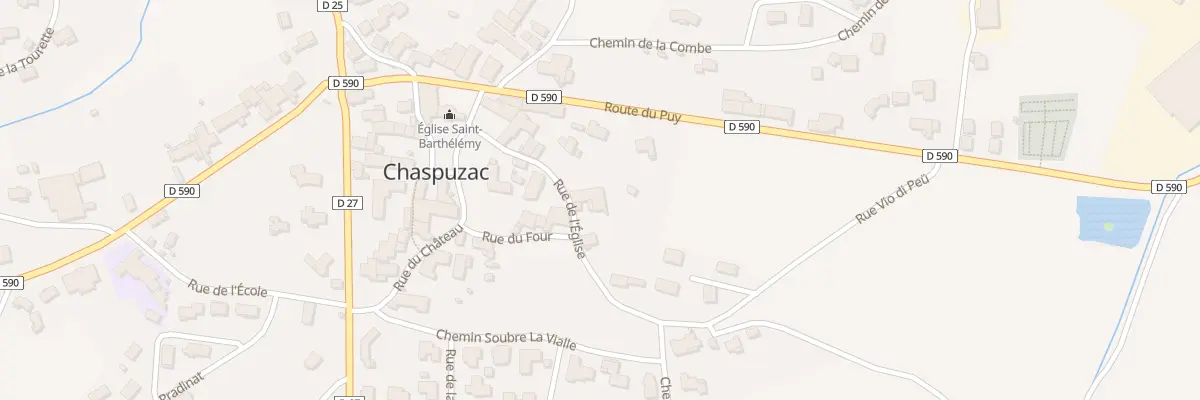 Plan du 9 Rue de l’Eglise à Chaspuzac