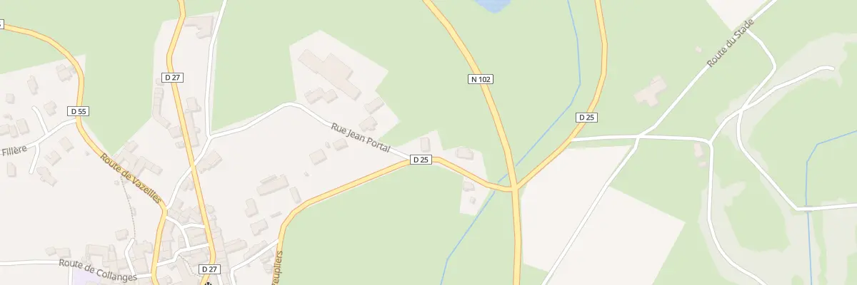 Plan du 9017 Rue du Petit Breuil à Loudes