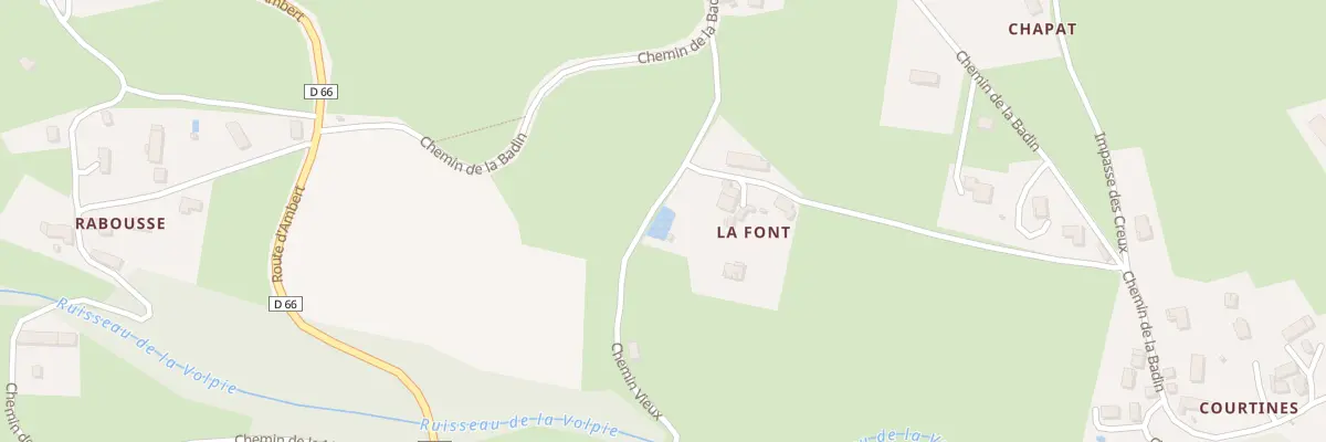 Plan du 5408 La Font à Job