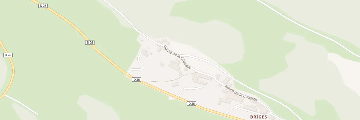 Plan du 401 Rte de la Couoste à Auroux