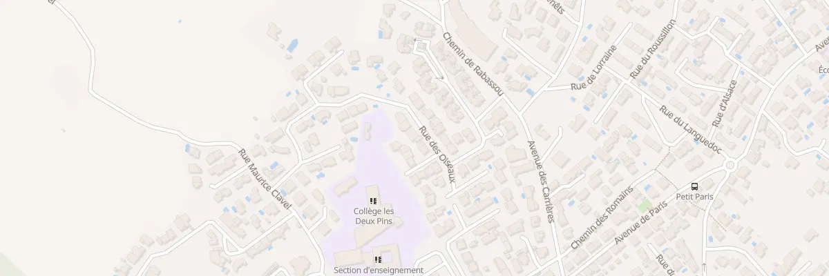 Plan du 3 Rue des Oiseaux à Frontignan