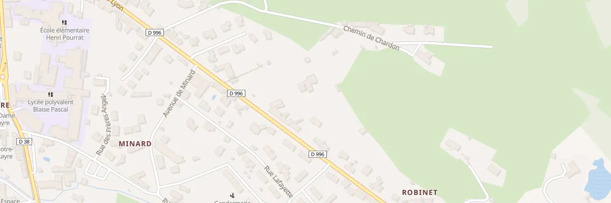 Plan du 71 Av de Lyon à Ambert