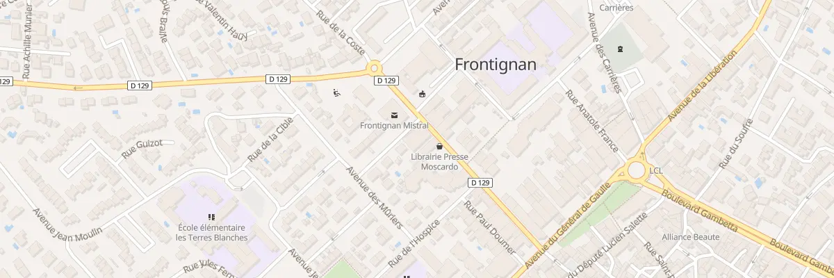 Plan du 8 Rue Henri Ferrari à Frontignan