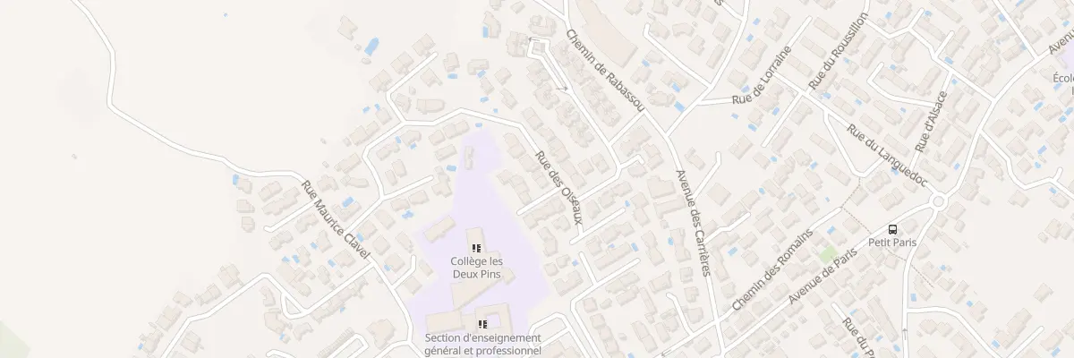 Plan du 3B Rue des Oiseaux à Frontignan