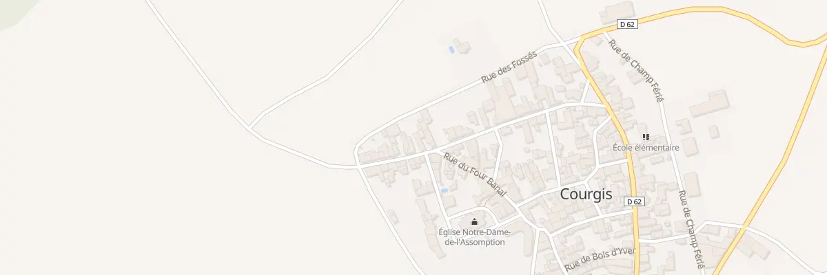 Plan du 26 Rue Jacques Ferrand à Courgis