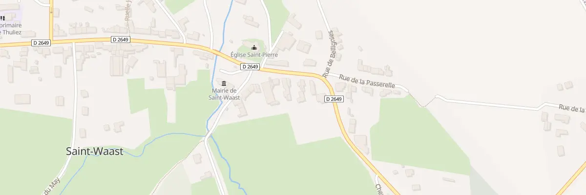 Plan du 21 N Rte Nationale à Saint-Waast