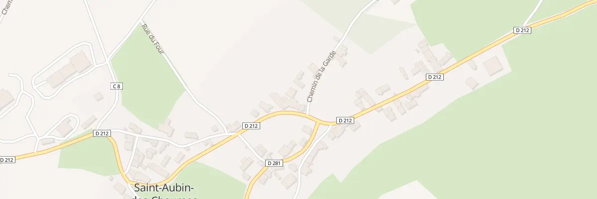 Plan du 1 Che de la Garde à Saint-Aubin-des-Chaumes