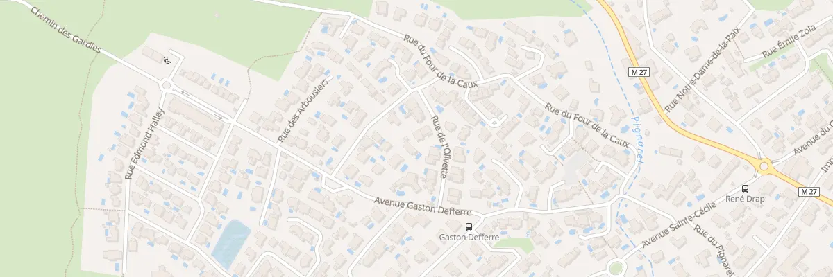 Plan du 9 Rue des Olivettes à Pignan