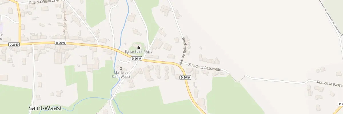 Plan du 16 N Rte Nationale à Saint-Waast