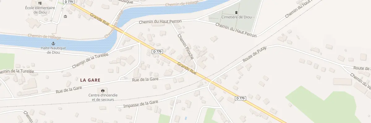 Plan du 6 Grande Rue à Diou