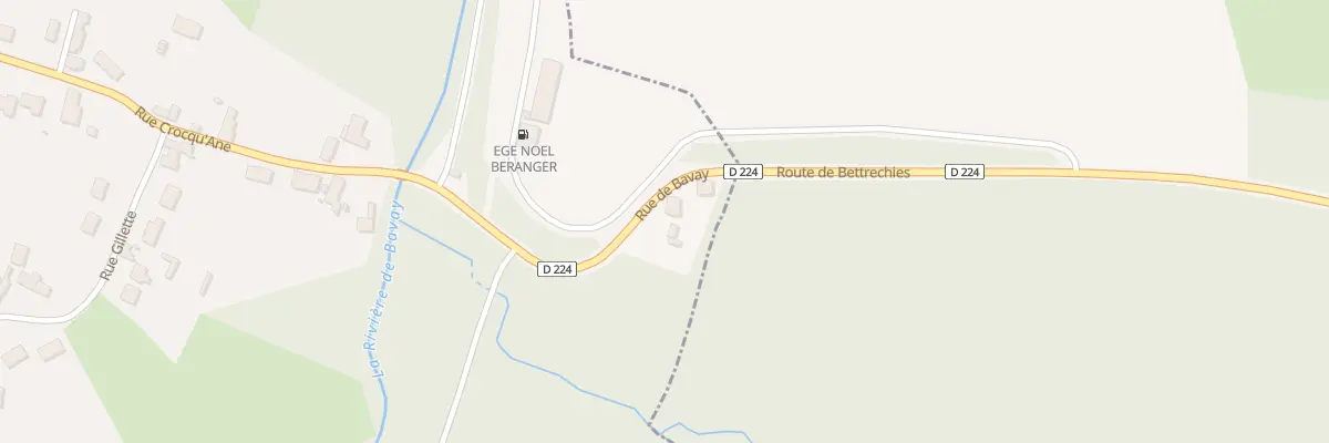 Plan du 2 Rte de Bavay à Bettrechies