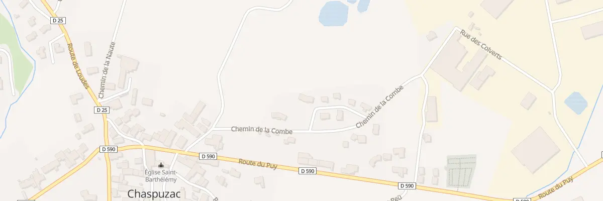 Plan du 3 Rue des Peupliers à Chaspuzac