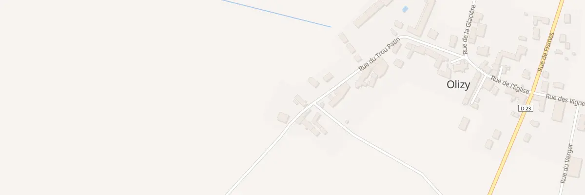 Plan du 1 Rue du Trou Patin à Olizy