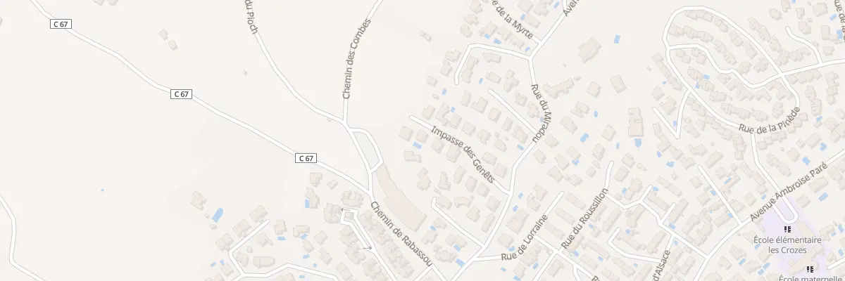 Plan du 9116 Imp des Genets à Frontignan