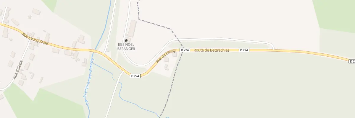 Plan du 6 Rte de Bavay à Bettrechies