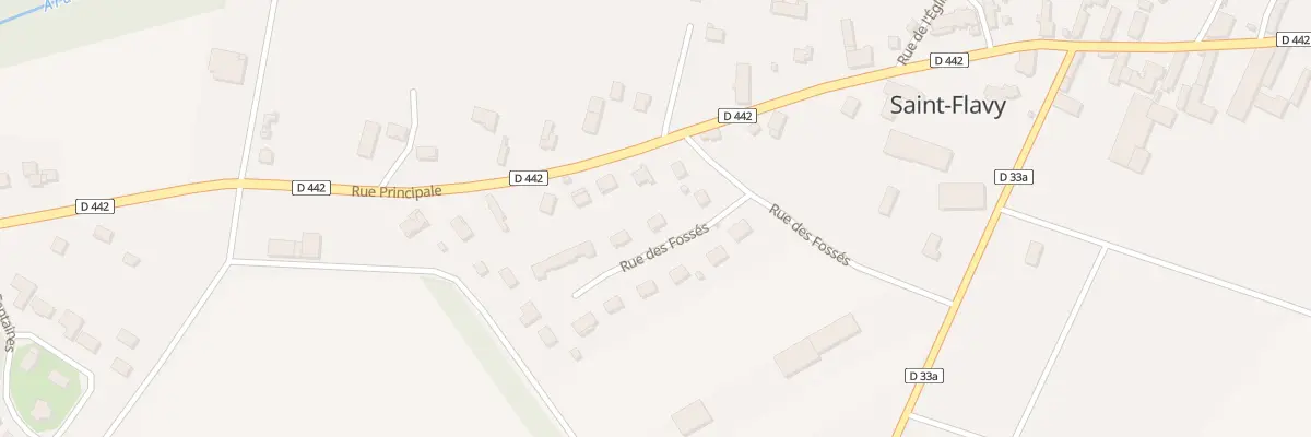 Plan du 13 Rue des Fossés à Saint-Flavy