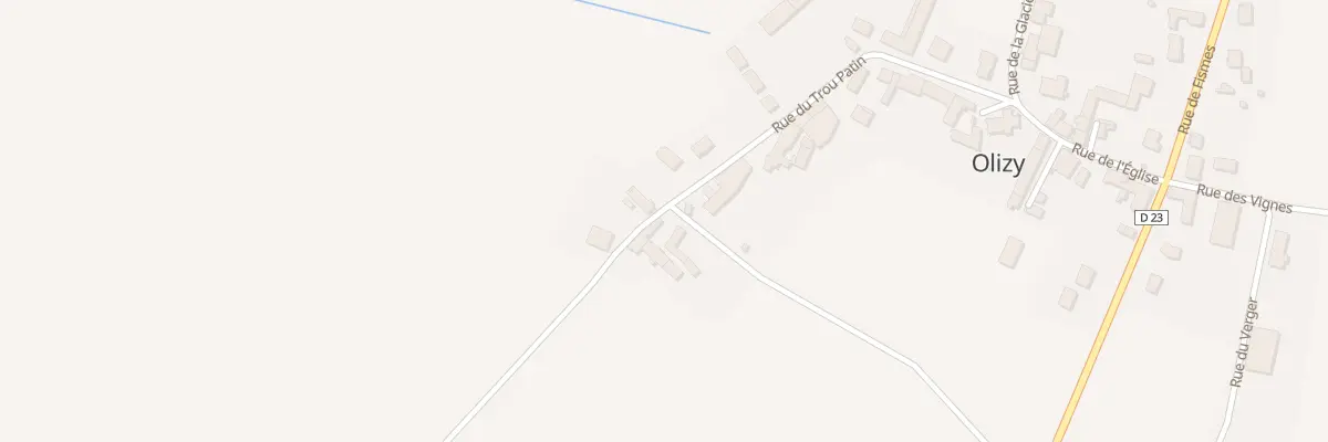 Plan du 2 Rue des Artistes à Olizy