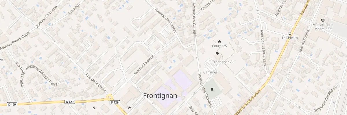 Plan du 2 Av Pasteur à Frontignan
