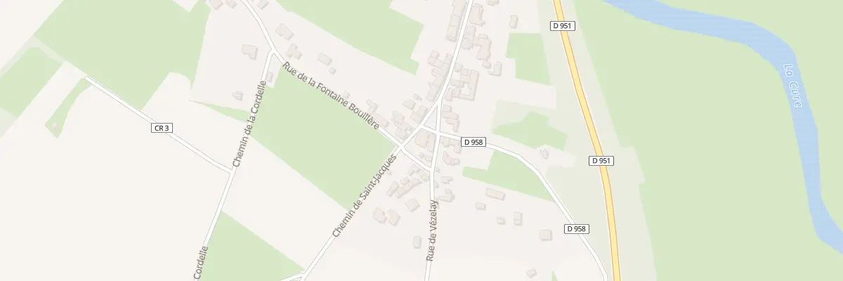 Plan du 1 Che de St Jacques à Asquins