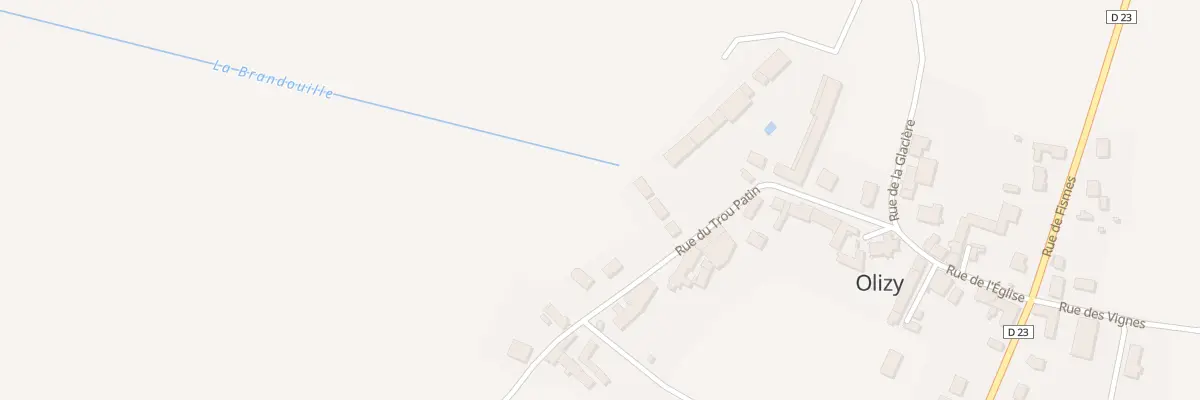 Plan du 5 Rue du Trou Patin à Olizy
