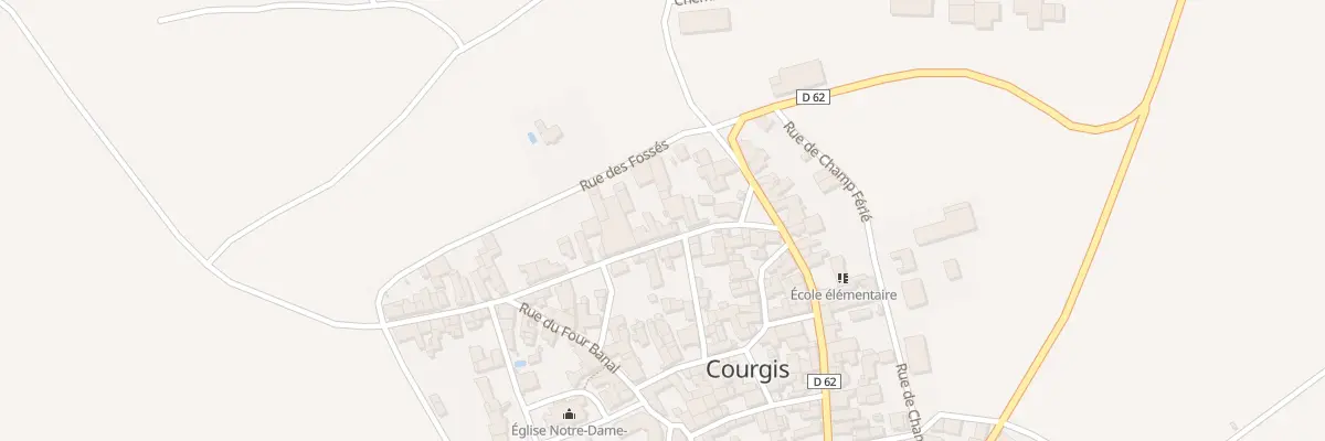 Plan du 8 Rue Jacques Ferrand à Courgis