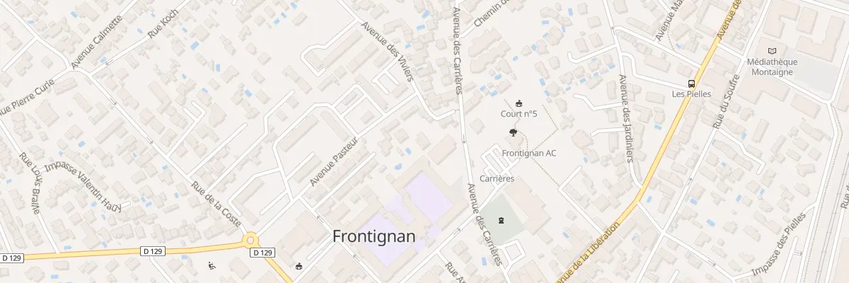 Plan du 11 Av Pasteur à Frontignan