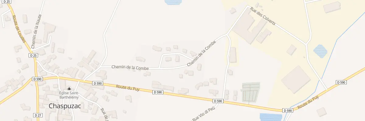 Plan du 4 Rue des Peupliers à Chaspuzac