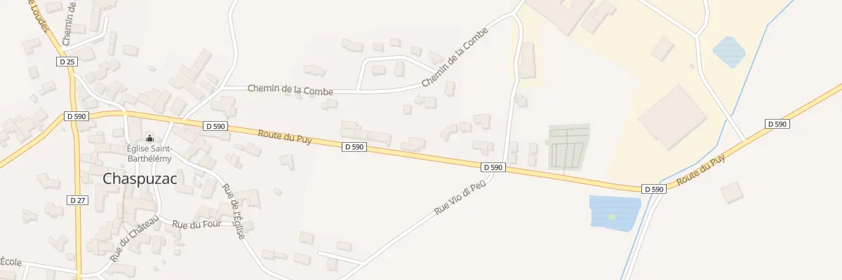 Plan du 31 Rte du Puy à Chaspuzac