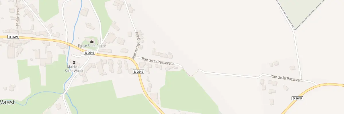 Plan du 9 Rue de la Passerelle à Saint-Waast