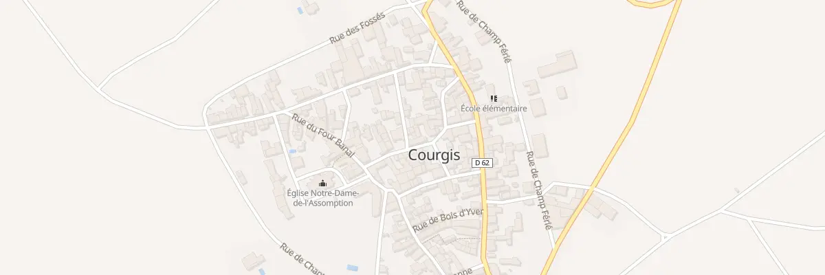 Plan du 8 Rue Jeannette Rousseau à Courgis