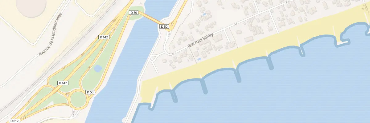 Plan du 75 Rue Paul Valery à Frontignan