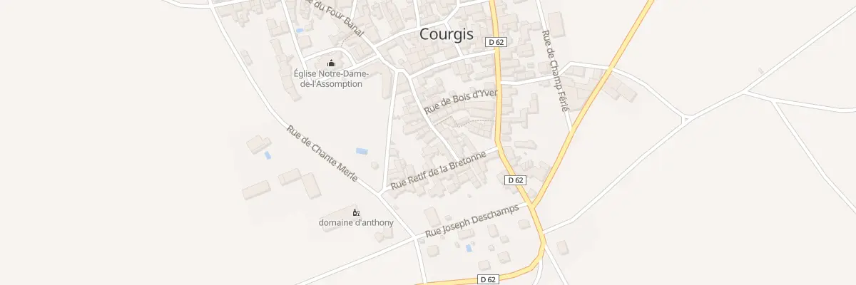 Plan du 34 Rue du Four Banal à Courgis