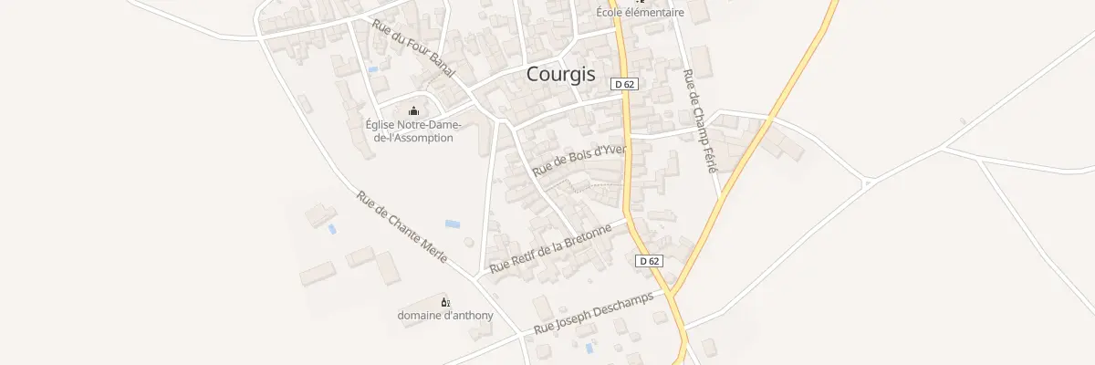 Plan du 25X Rue du Four Banal à Courgis