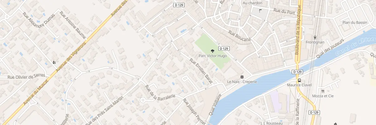 Plan du 9 Rue Emilien Barat à Frontignan