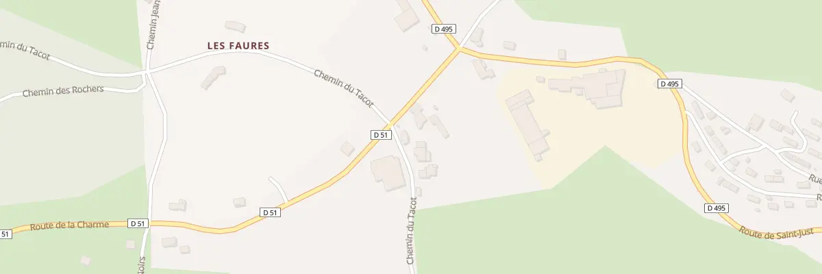 Plan du 3 Rte de la Charme à Saint-Priest-la-Prugne
