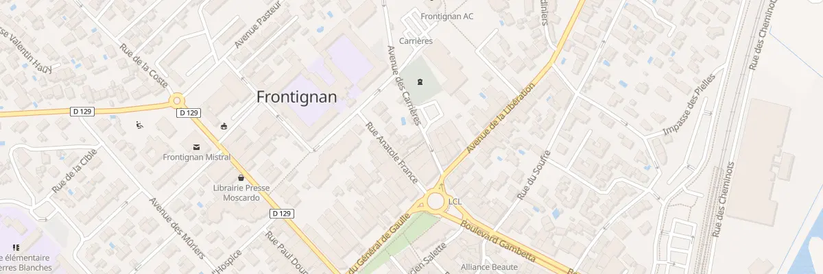 Plan du 5173B Av des Carrieres à Frontignan