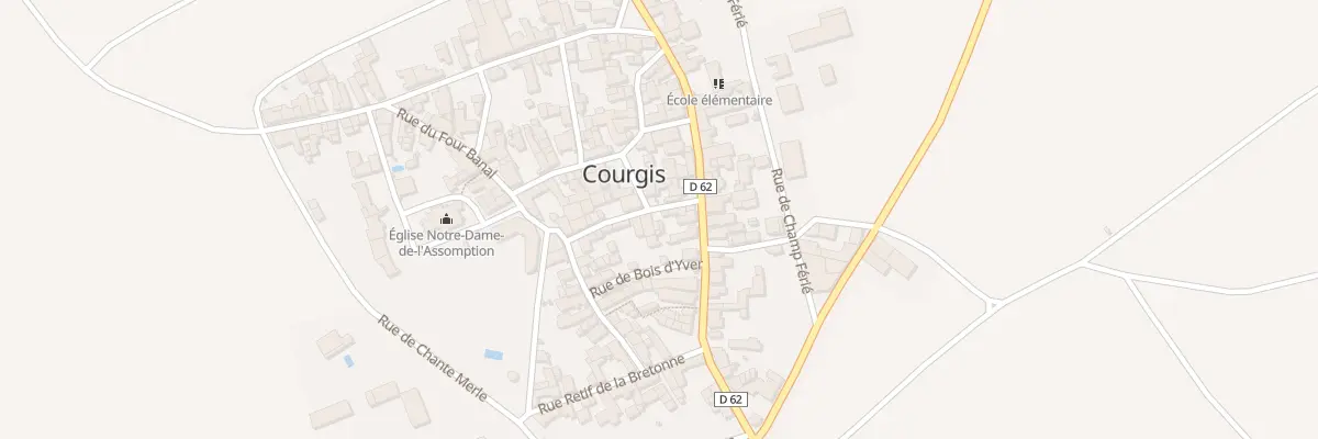 Plan du 1 Rue de Larminat à Courgis
