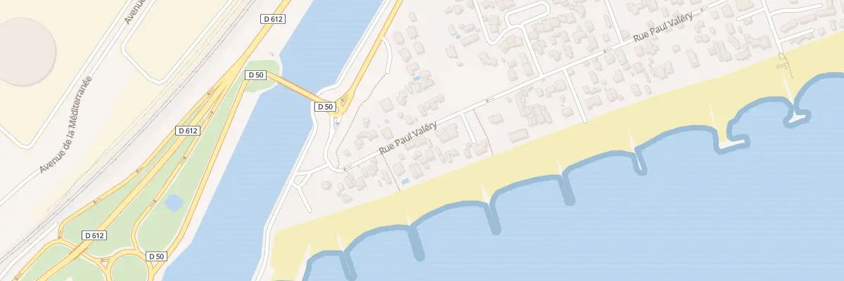 Plan du 63 Rue Paul Valery à Frontignan