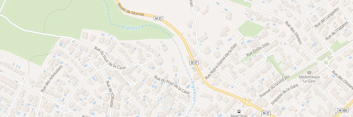 Plan du 6 Rue du Four de la Caux à Pignan