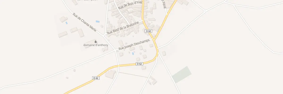 Plan du 1 Rue Joseph Deschamps à Courgis